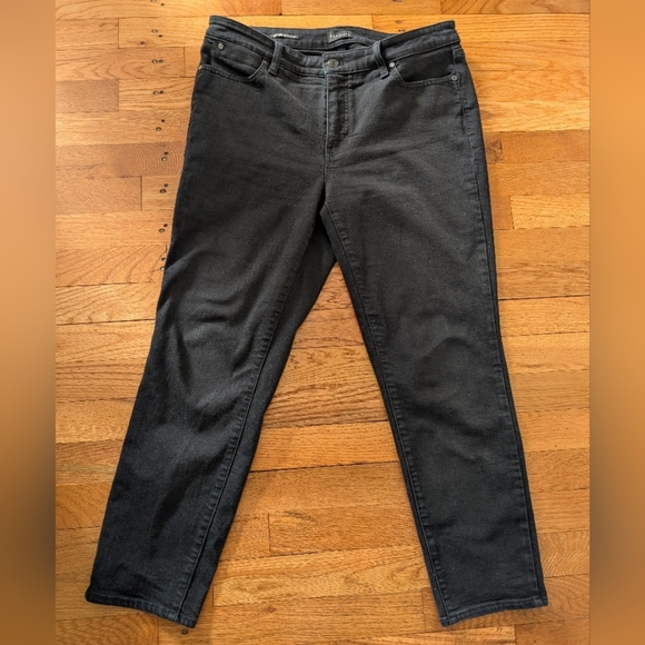 Talbots Denim - Talbot's Petite Slim Ankle Black Jeans